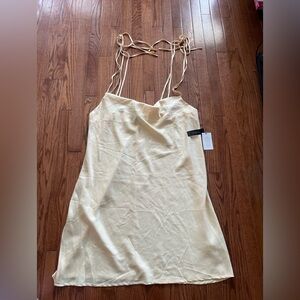 Eloquii Yellow Spaghetti Strap Minidress Sz 20 NWT